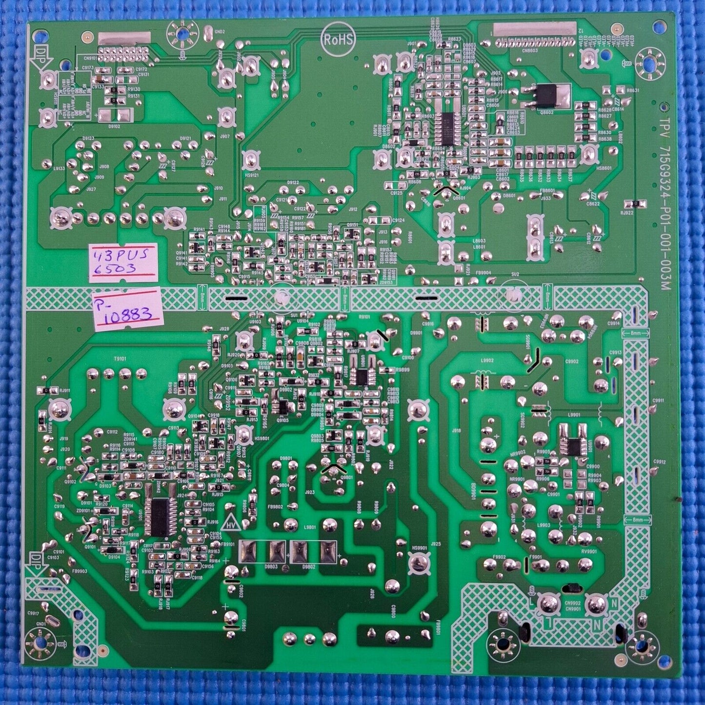 PSU FOR PHILIPS 43PUS6503/12 43PUS6523/12 TV 715G9324-P01-001-003M PLTVHQ281XAA1