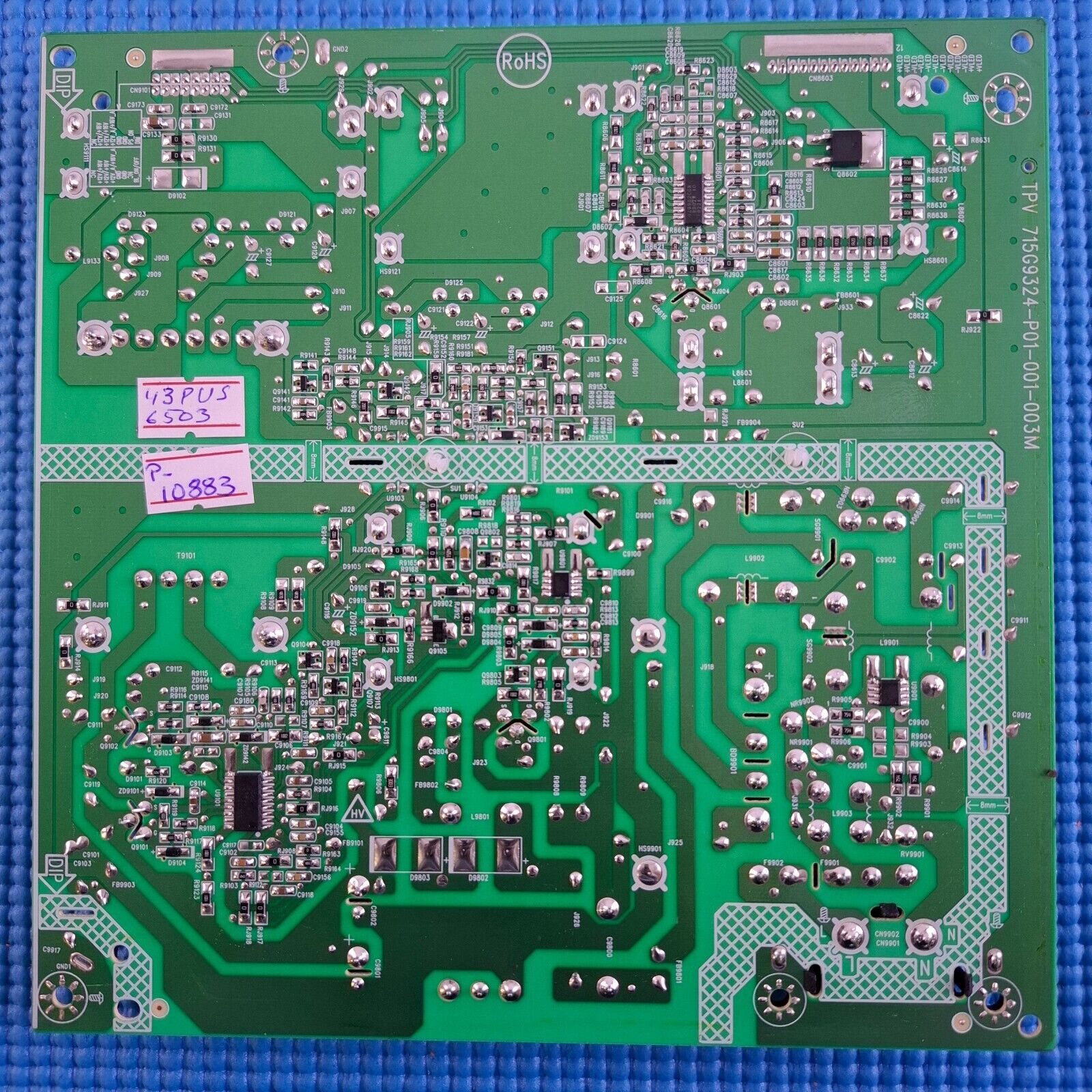 PSU FOR PHILIPS 43PUS6503/12 43PUS6523/12 TV 715G9324-P01-001-003M PLTVHQ281XAA1