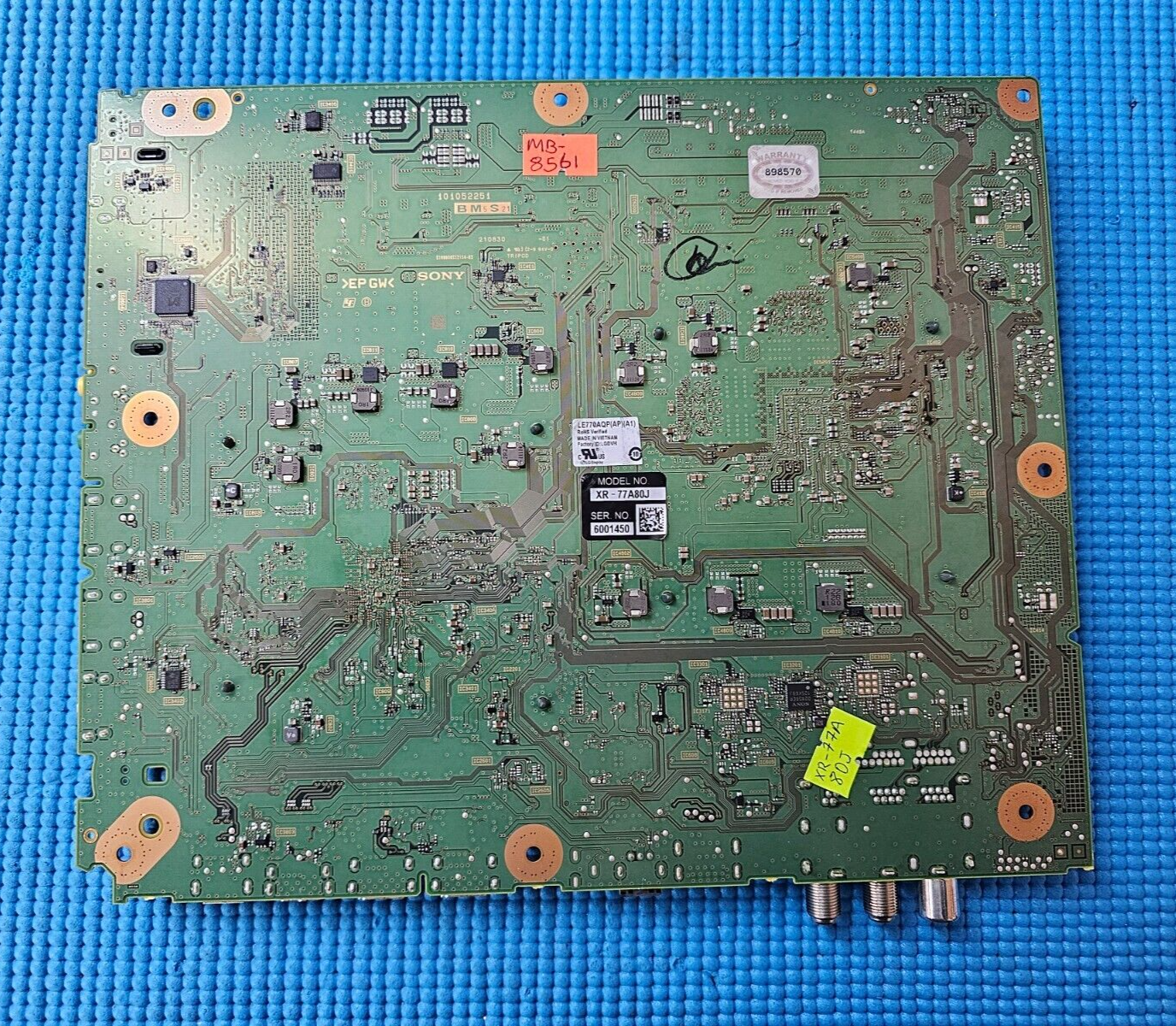 MAIN AV BOARD FOR SONY XR-77A80J 77" OLED TV 101052251 SCREEN LE770AQP (AP) (A1)