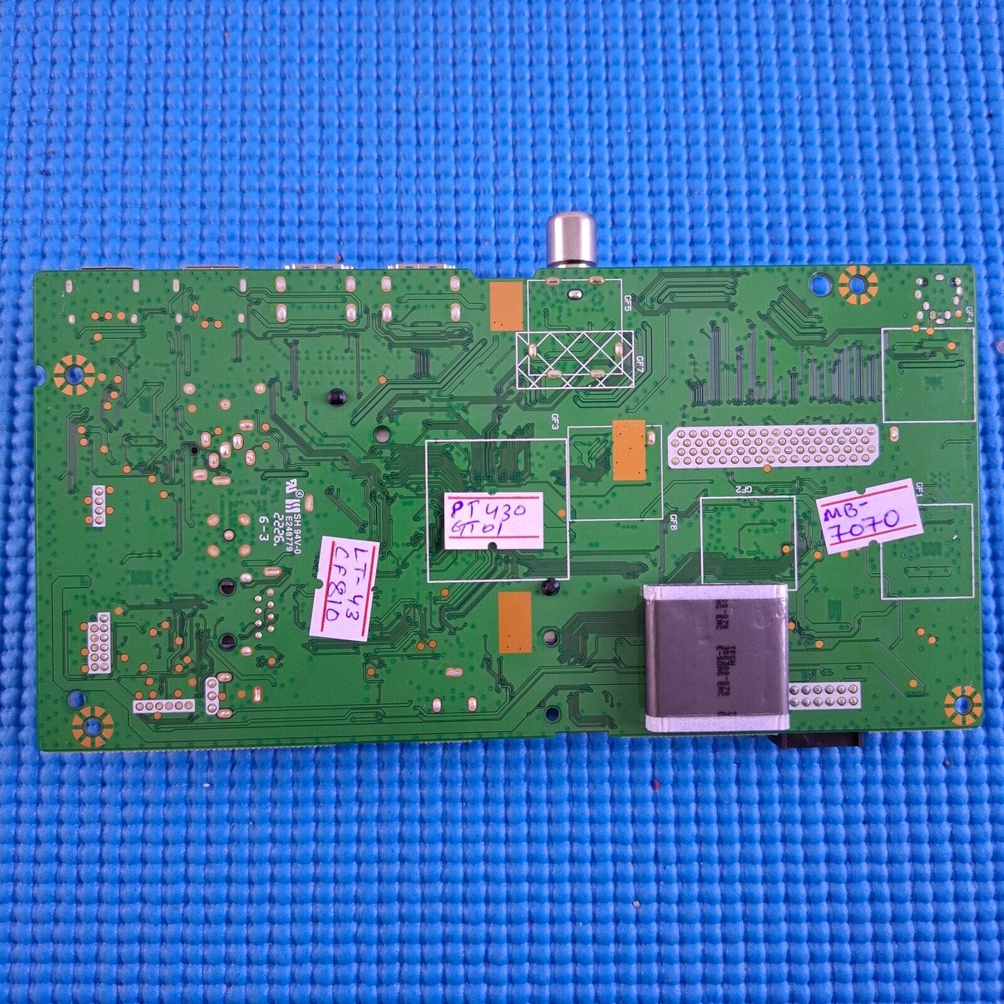 MAIN AV BOARD FOR JVC LT-43CF810 43" LED TV 17MB180E 23709087 SCREEN PT430GT01