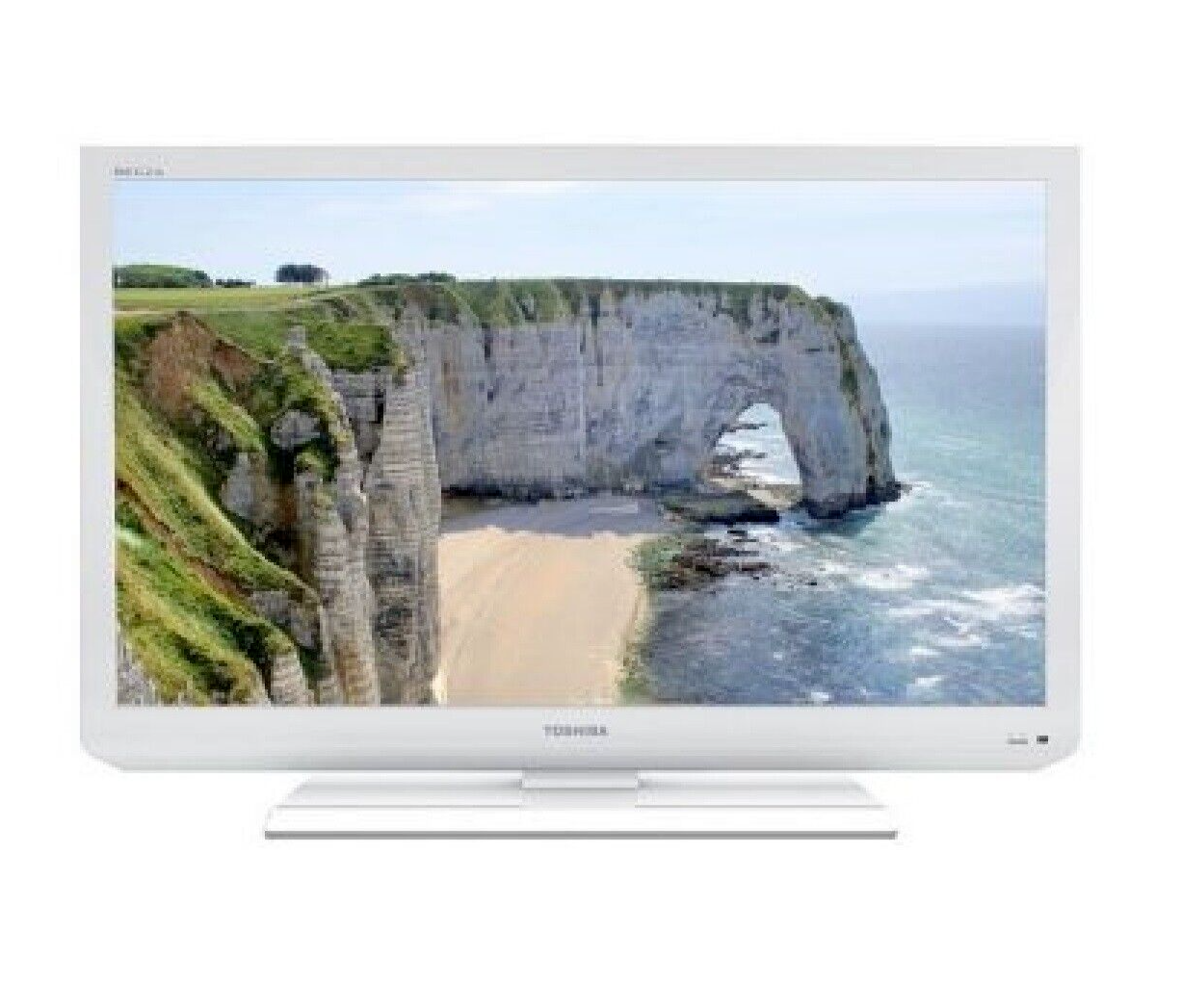 TOSHIBA 26DL834B 26" HD READY WHITE TV HDMI USB + REMOTE & STAND