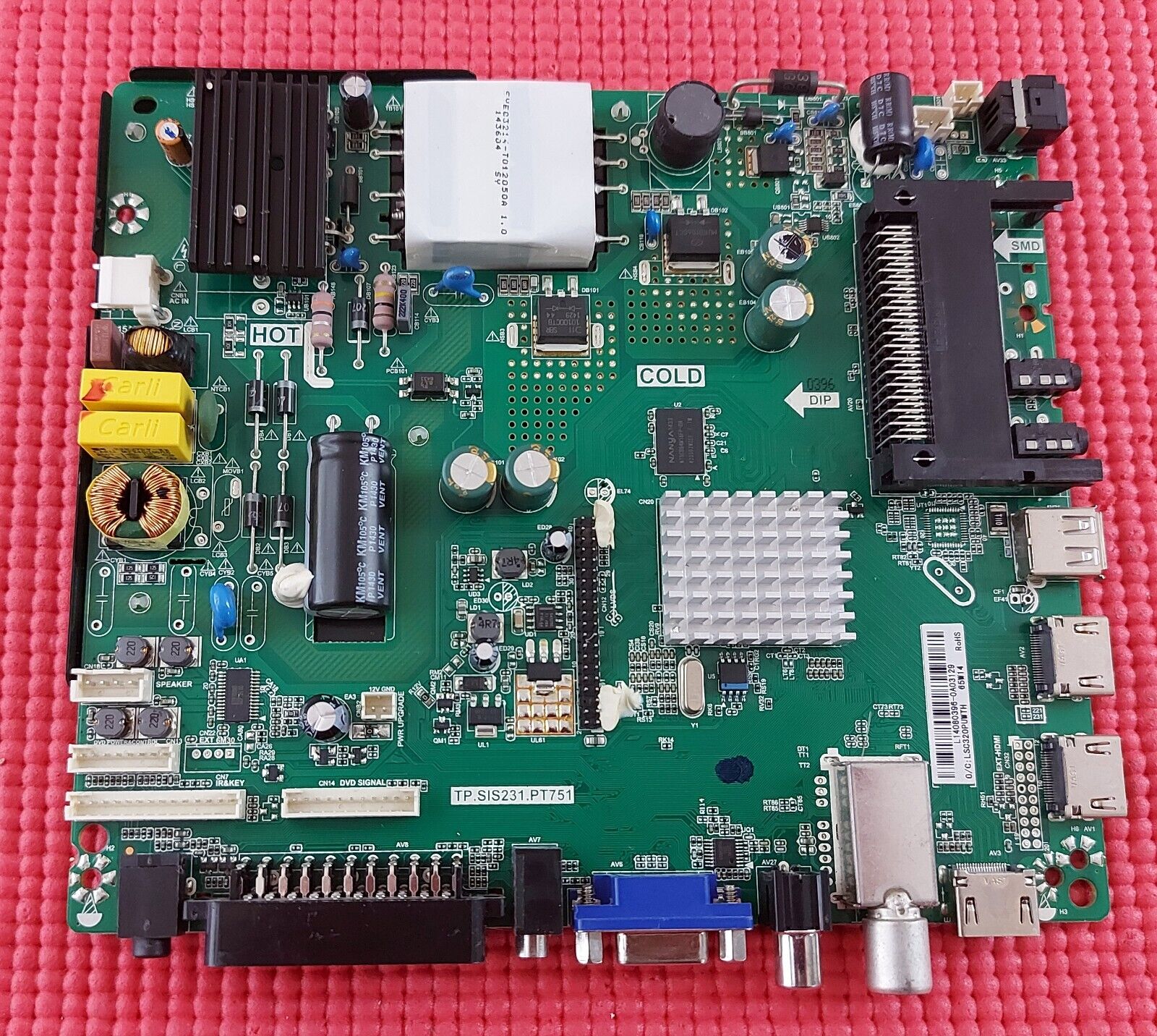 MAIN BOARD FOR SEIKI SE32HY01UK TV TP.SIS231.PT751 SY14499-1 SCREEN T320XVN01.0