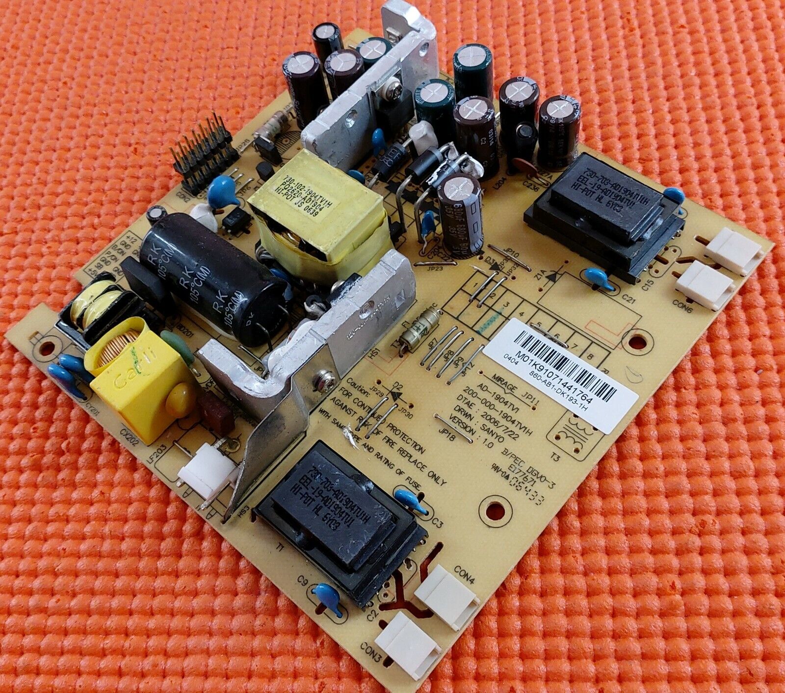 POWER BOARD FOR GOODMANS GTVL19W17HD 19" LCD TV 860-AB1-DK193-1H