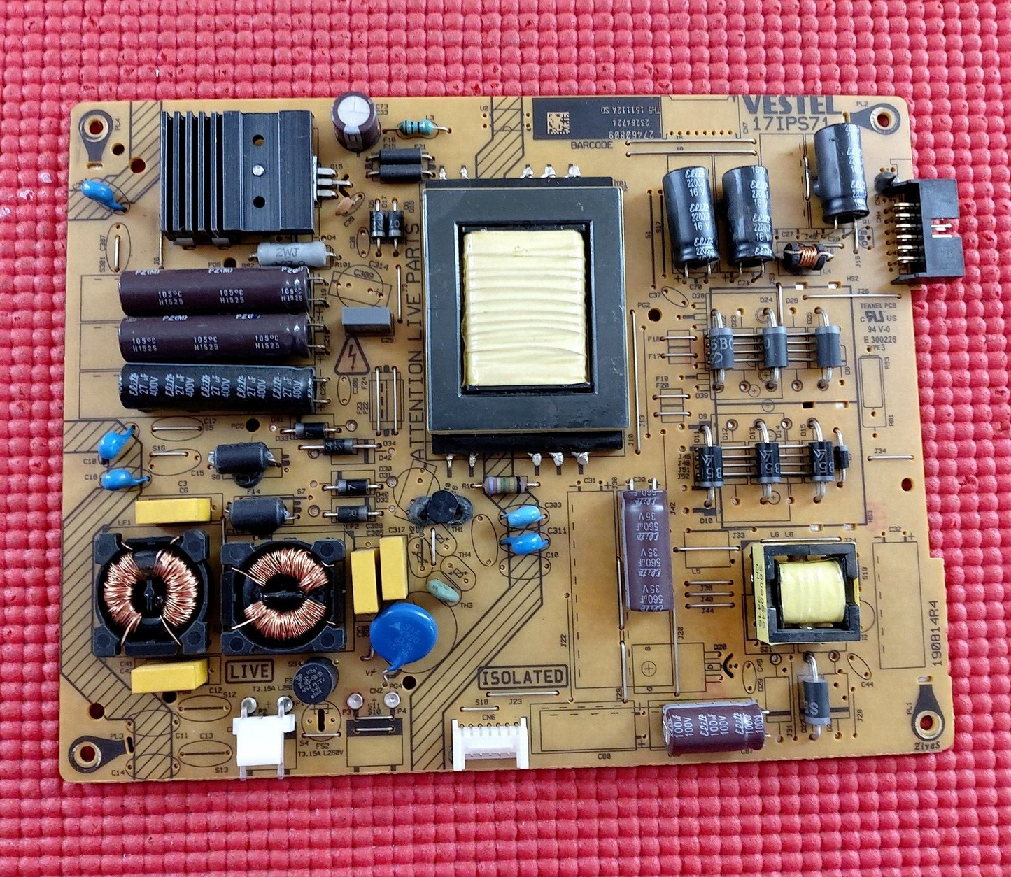 POWER BOARD FOR DIGIHOME 40272SMFHDLED TECHWOOD 42A02SB TV 17IPS71 23264724