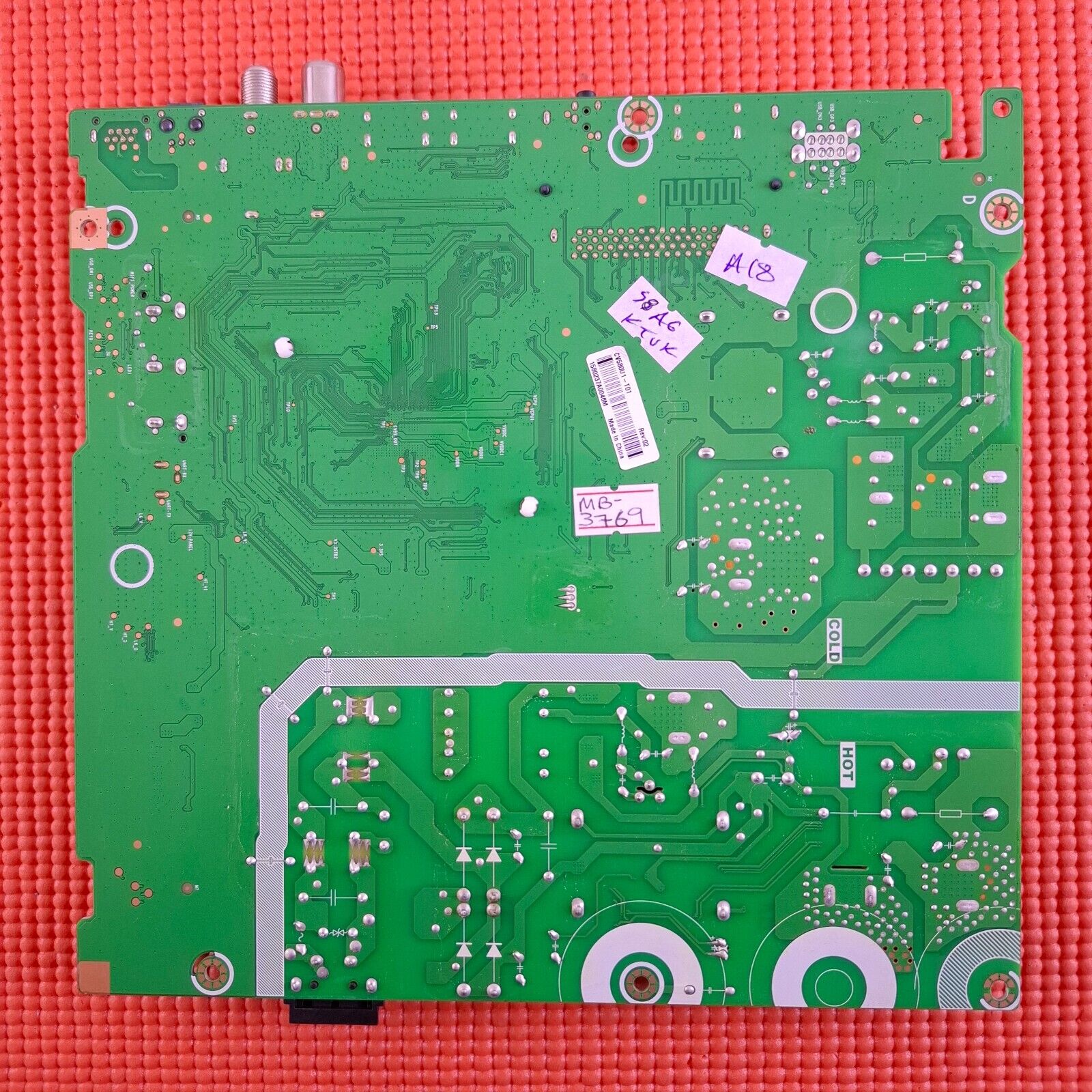 MAIN AV BOARD FOR HISENSE 58A6KTUK 58" TV RSAG7.820.12903/ROH SCREEN CV580U1-T01