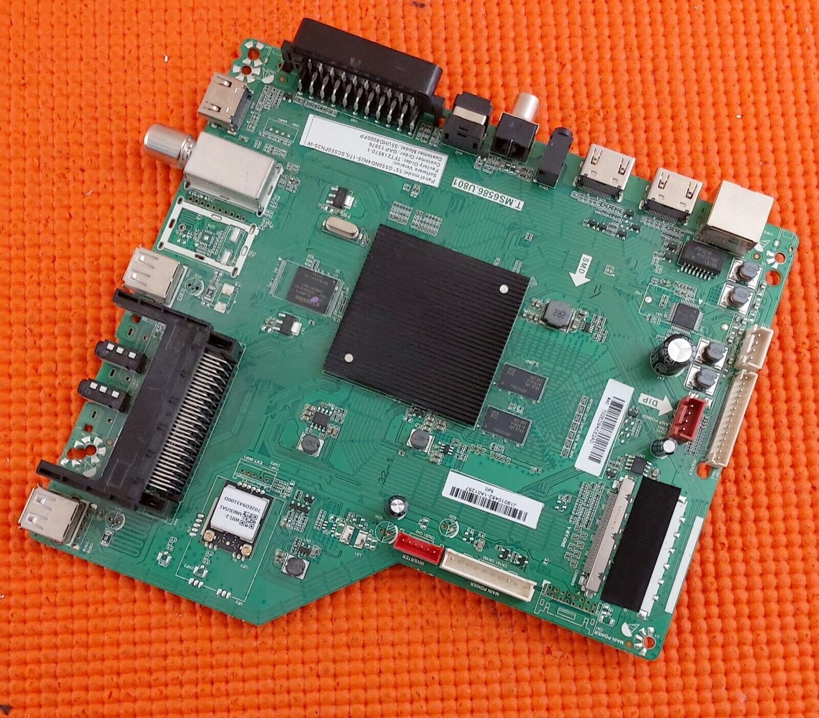 MAIN BOARD LINSAR 55UHD8000FP 55" TV T.MS6586.U801 TFT218570-1 SCRN LSC550FN25-W