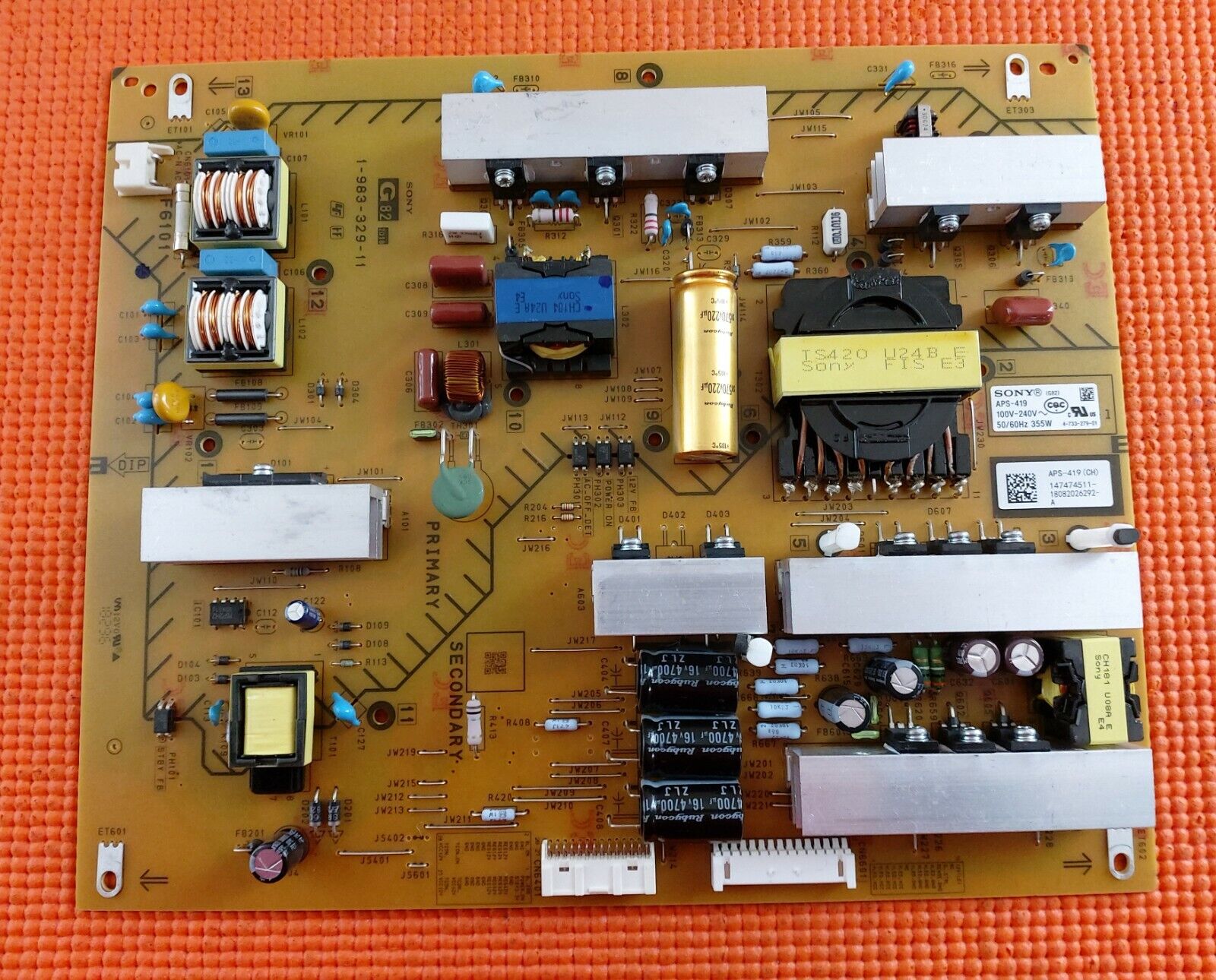 POWER BOARD FOR SONY KD-55XF9005 KD-55XG9505 KD-49XF9005 TV 1-983-329-11 APS-419