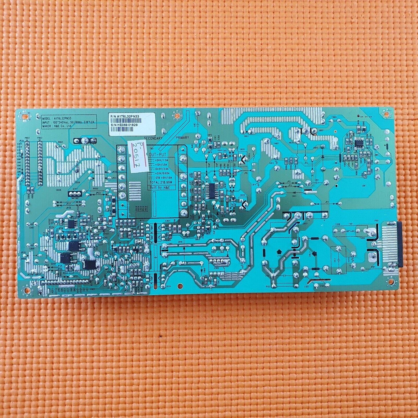 POWER SUPPLY BOARD FOR FUTURE LF-32A01F1 32" TV A1T6L32PN33 B12-D14AP