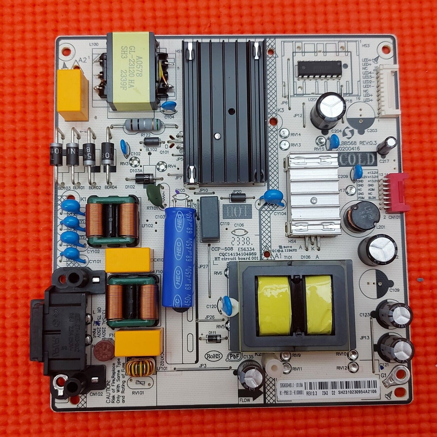 POWER BOARD FOR LG 43LQ60006LA 43UN70003LA TV SHG6504B05-101HA 81-PBE131-H100001