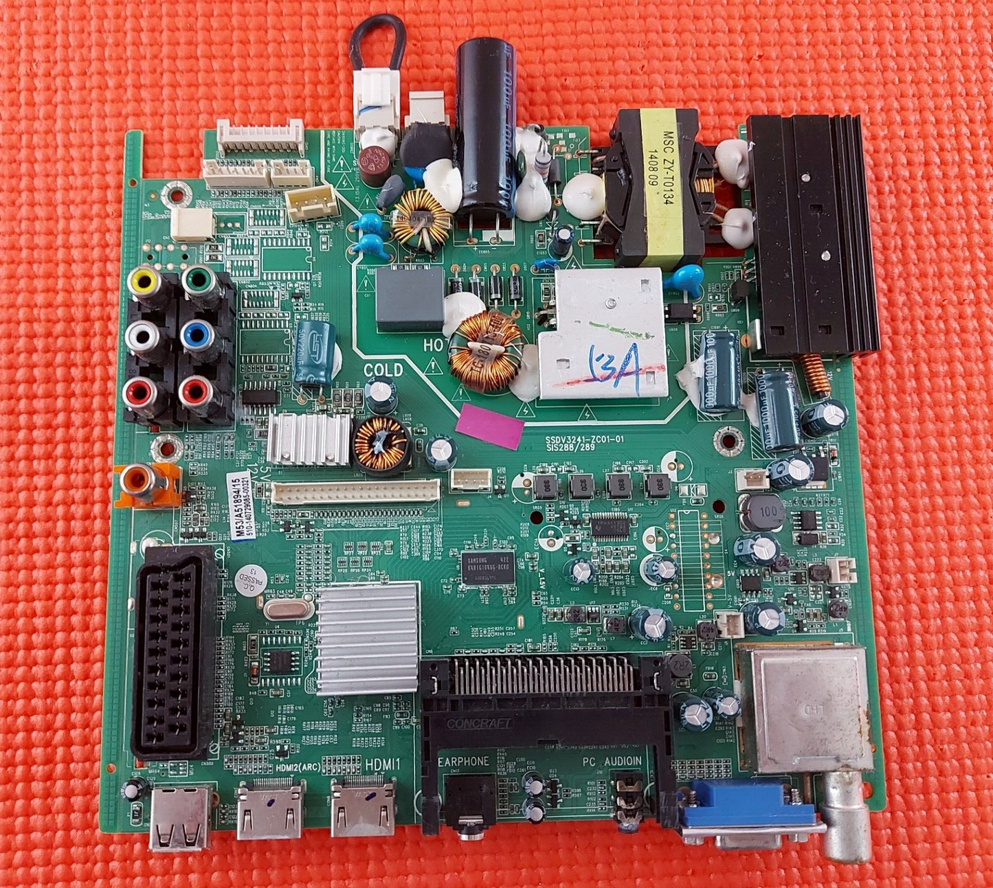 MAIN BOARD FOR POLAROID SSDV2811-I1 28" TV SSDV3241-ZC01-01 SCREEN ST2751A01-4