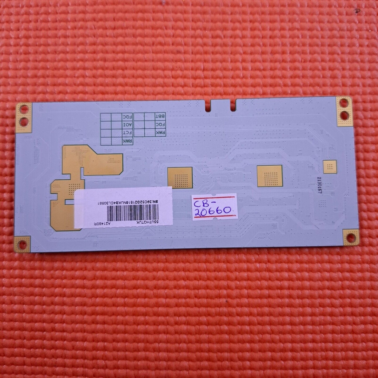 LVDS TCON BOARD FOR HISENSE 55U7HQTUK 55" TV 47_6021566 HV550QUBE1DH 44-97718830