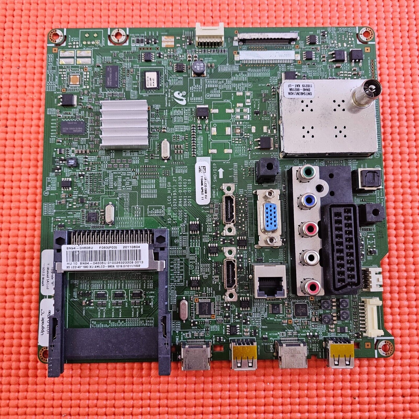 MAIN BOARD FOR SAMSUNG LE40D580K2K TV BN41-01603B BN94-04606U SCREEN LTF400HM03