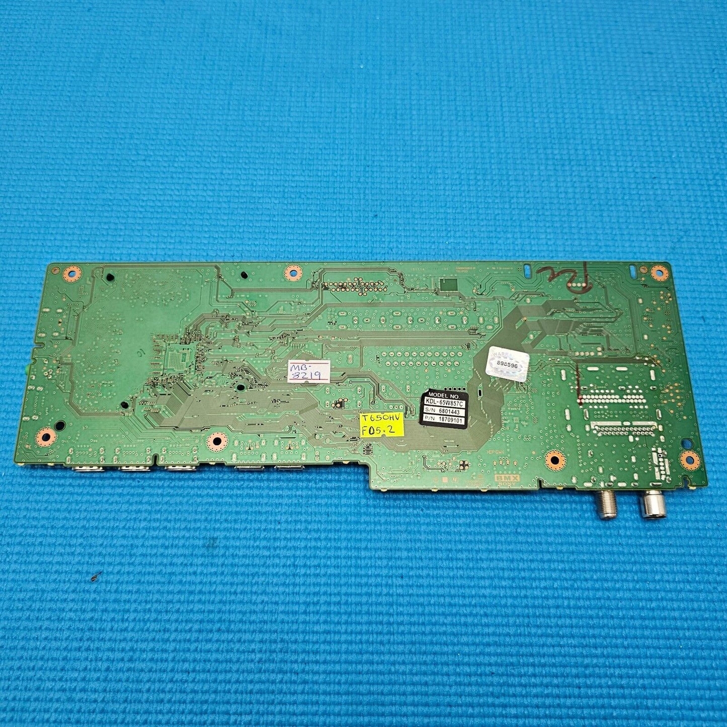 MAIN BOARD FOR SONY KDL-65W857C 65" TV A2070627A 1-893-880-21 SCREEN T650HVF06.2