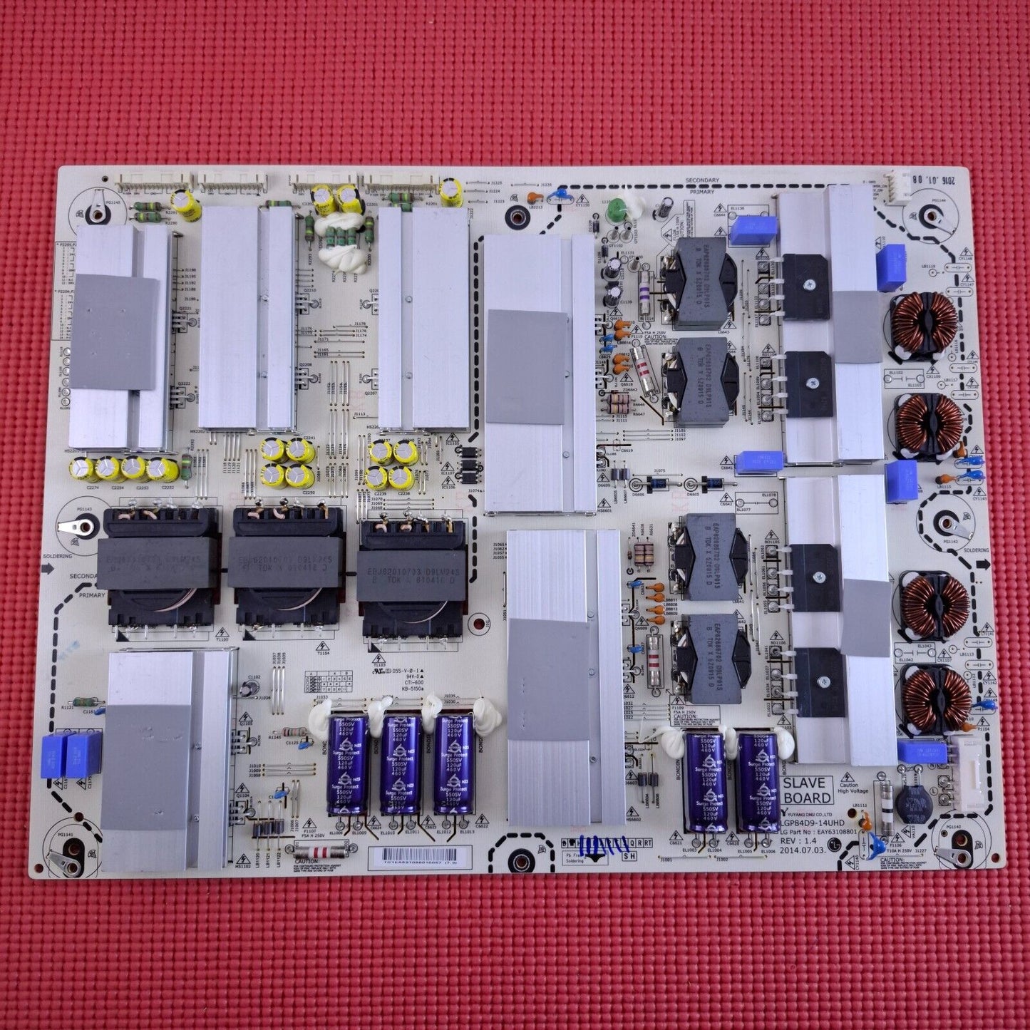 SLAVE POWER SUPPLY BOARD FOR LG 84UB980V 84UB9800 TV LG84D9-14UHD EAY63108801