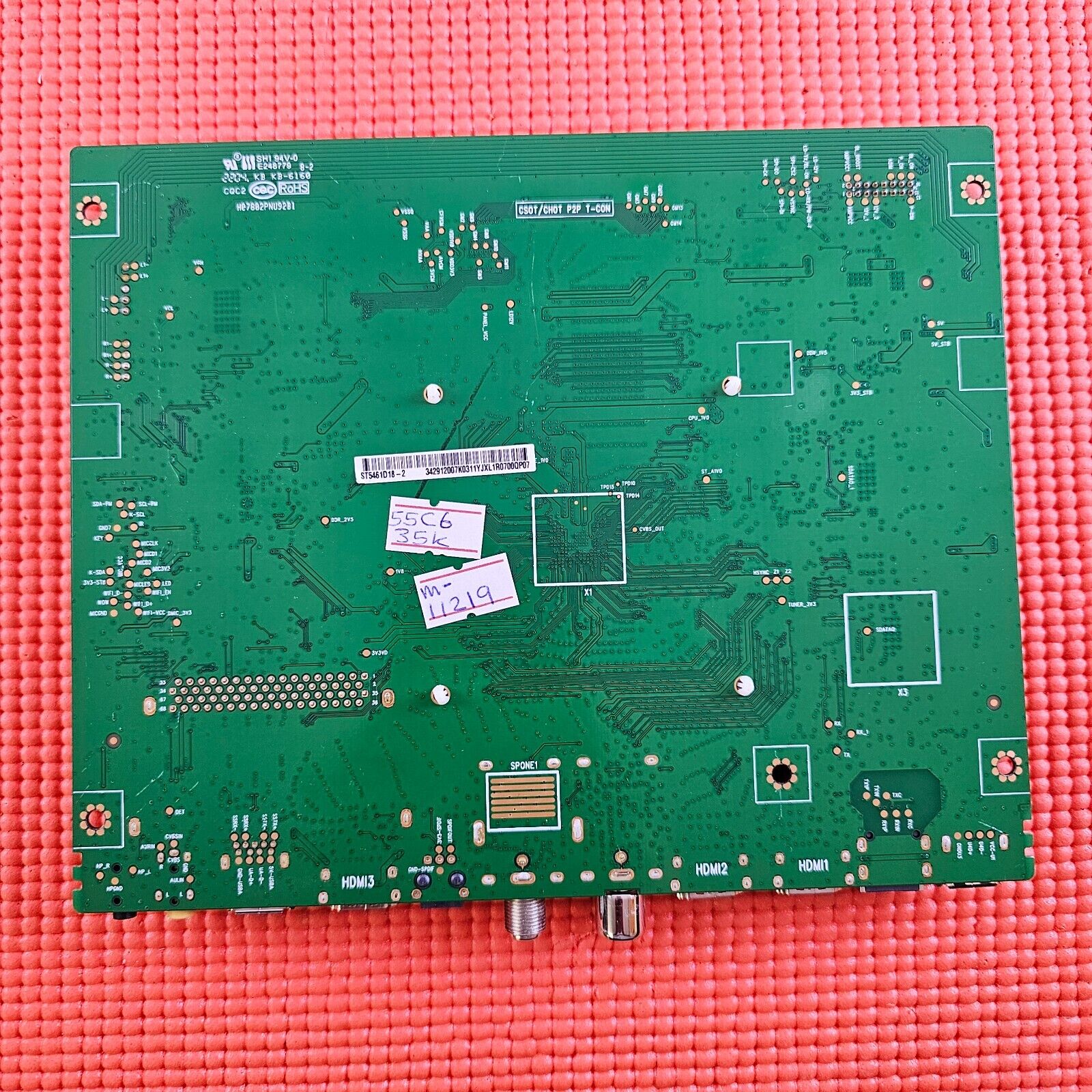 MAIN BOARD FOR TCL 55C635K TV 40-R51MG8-MAB2HG 11602-500514 SCREEN ST5461D18-2