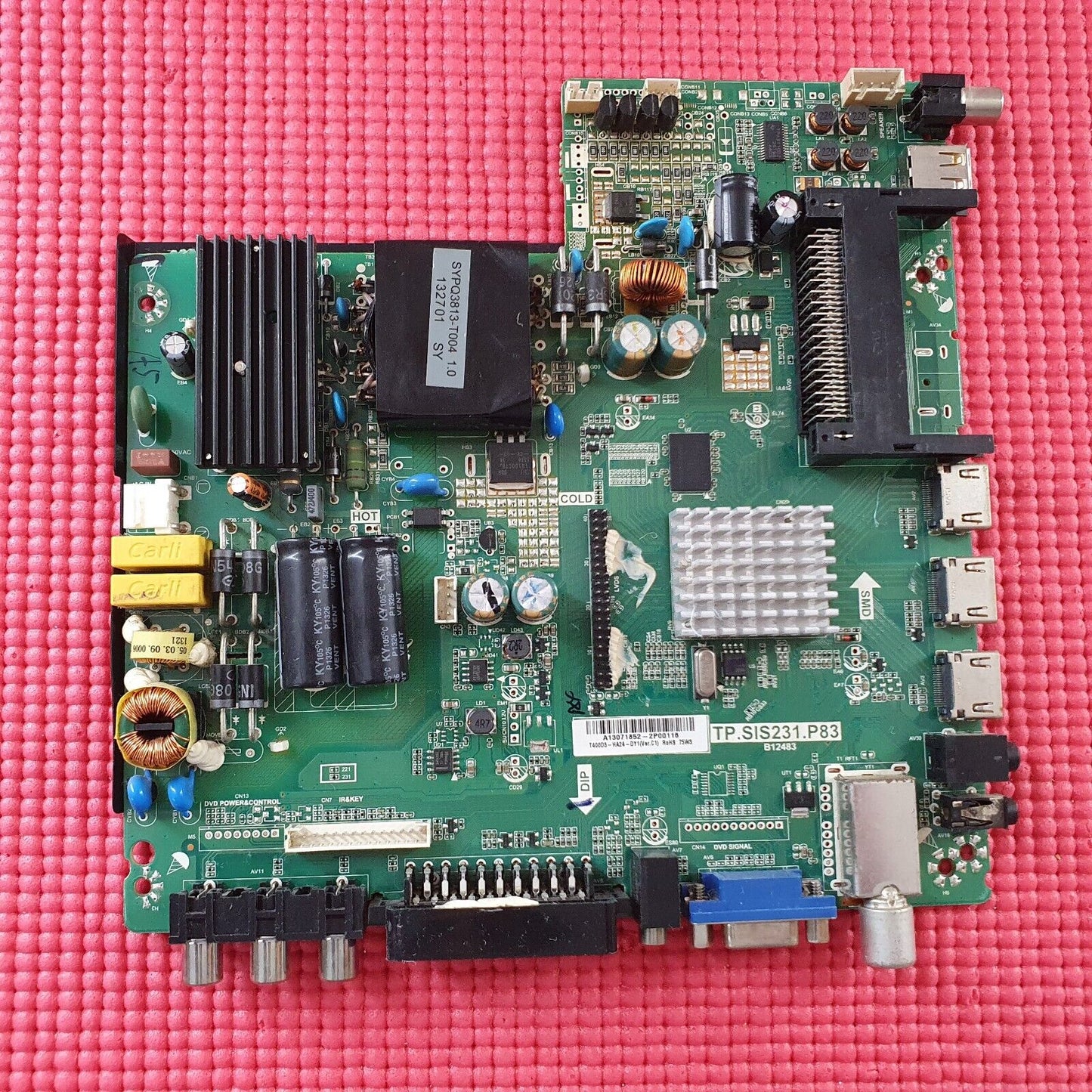 MAIN BOARD FOR BUSH LE-40GCL-A-W TV TP.SIS231.P83 SY13217 SCREEN T400D3-HA24-DY1