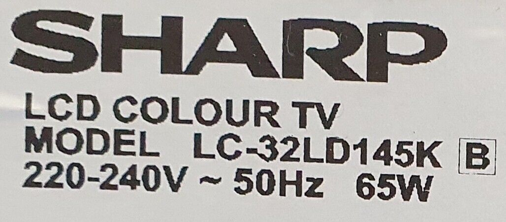 SHARP LC-32LD145K B 32" HD READY LED TV HDMI USB + REMOTE