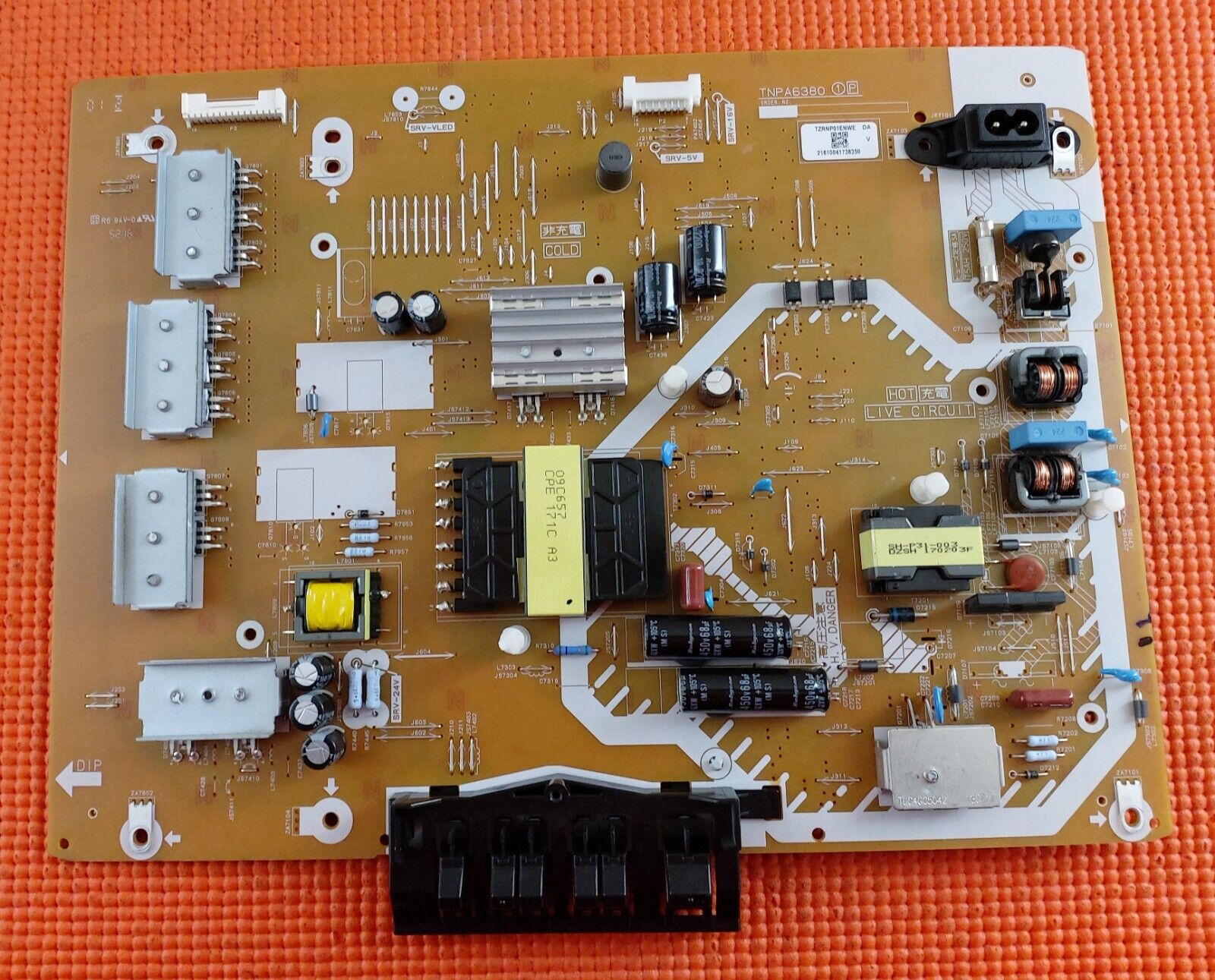 POWER SUPPLY BOARD FOR PANASONIC TX-40EX600B 40" TV TNPA6380 1 P TZRNP01ENWE DA