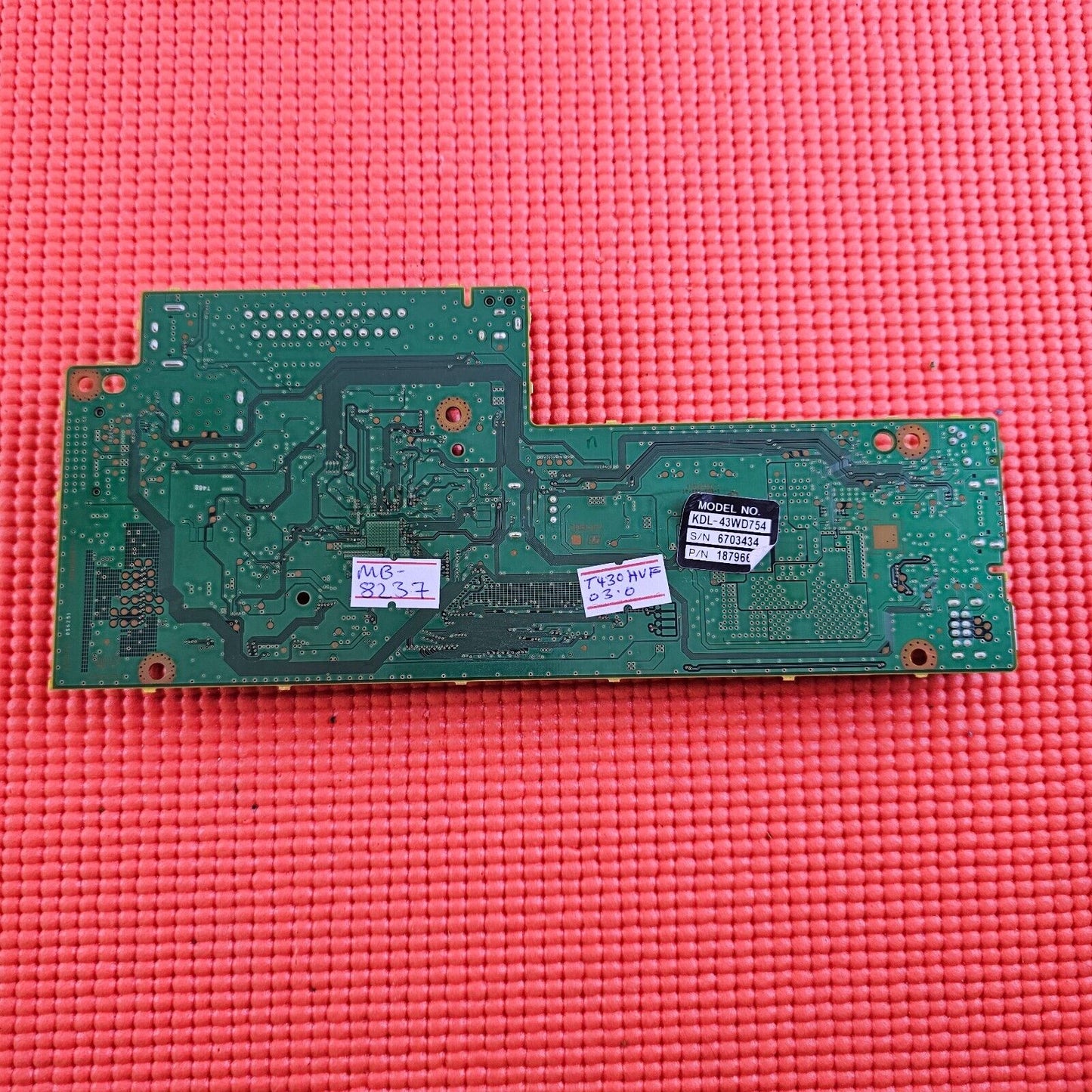 MAIN BOARD FOR SONY KDL-43WD754 43" TV A2103243A 1-980-335-31 SCREEN T430HVF03.0