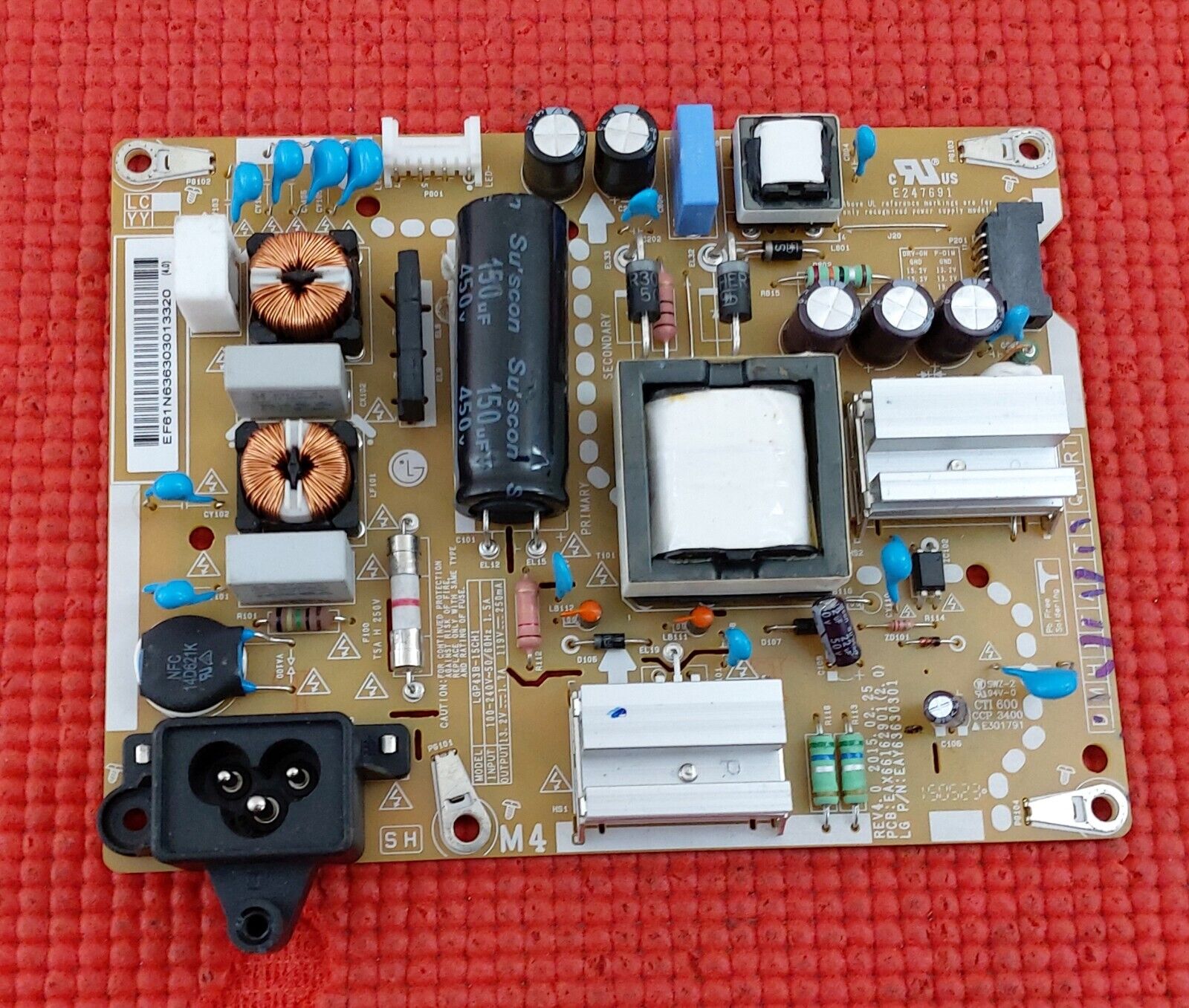 POWER SUPPLY BOARD PSU FOR LG 43LF540V 43LF540 43" TV EAX66162901 EAY63630301