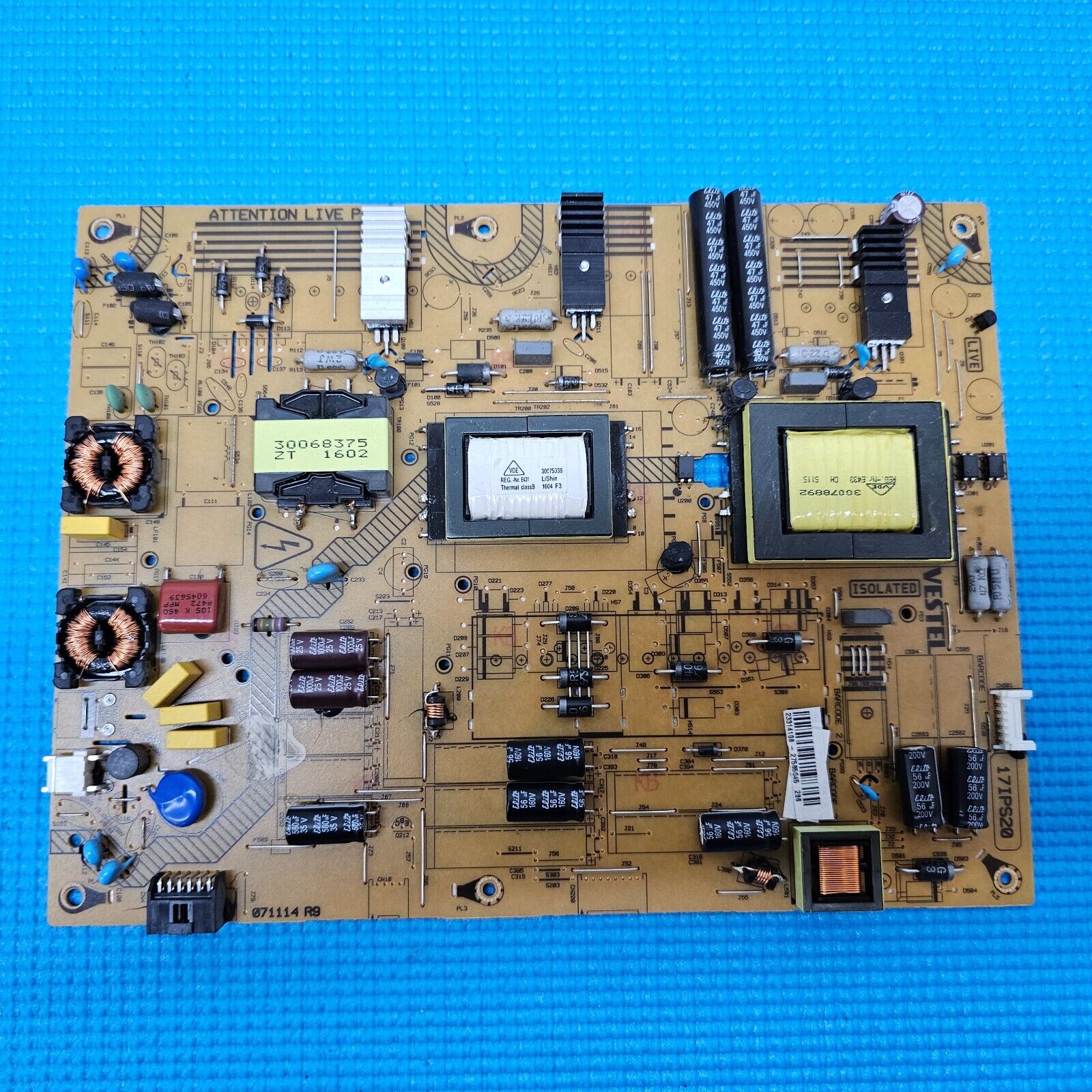 POWER BOARD FR 55A03TSB 55HB6T62U LUX0155002/01 DLED55287FHD TV 17IPS20 23314106