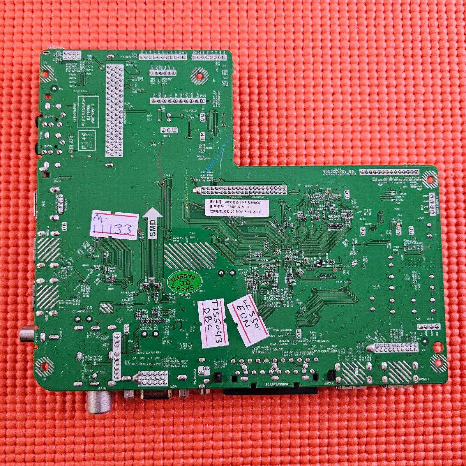 MAIN AV BOARD FOR TIBO TI55043DBC 55" LED TV T.MSD309.BA3T SCREEN LC550EUN-SFF1