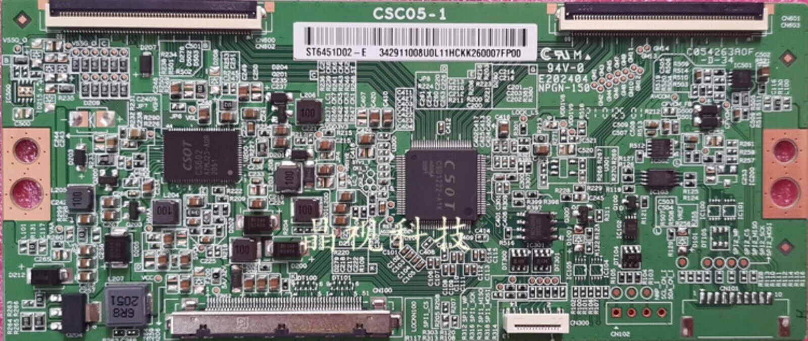 LVDS BOARD FOR SONY KD-65X7052 KD-65X7053 KD-65X750H 65" TV CSC05-1 ST6451D02-E