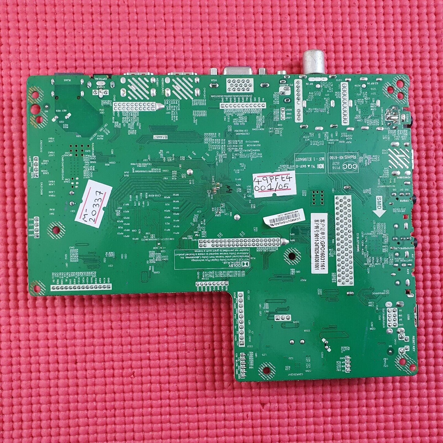 MAIN BOARD FOR PHILIPS 49PFT4001/05 TV T.MS6308.702 705TQGPL102 SCREEN LC490DUY