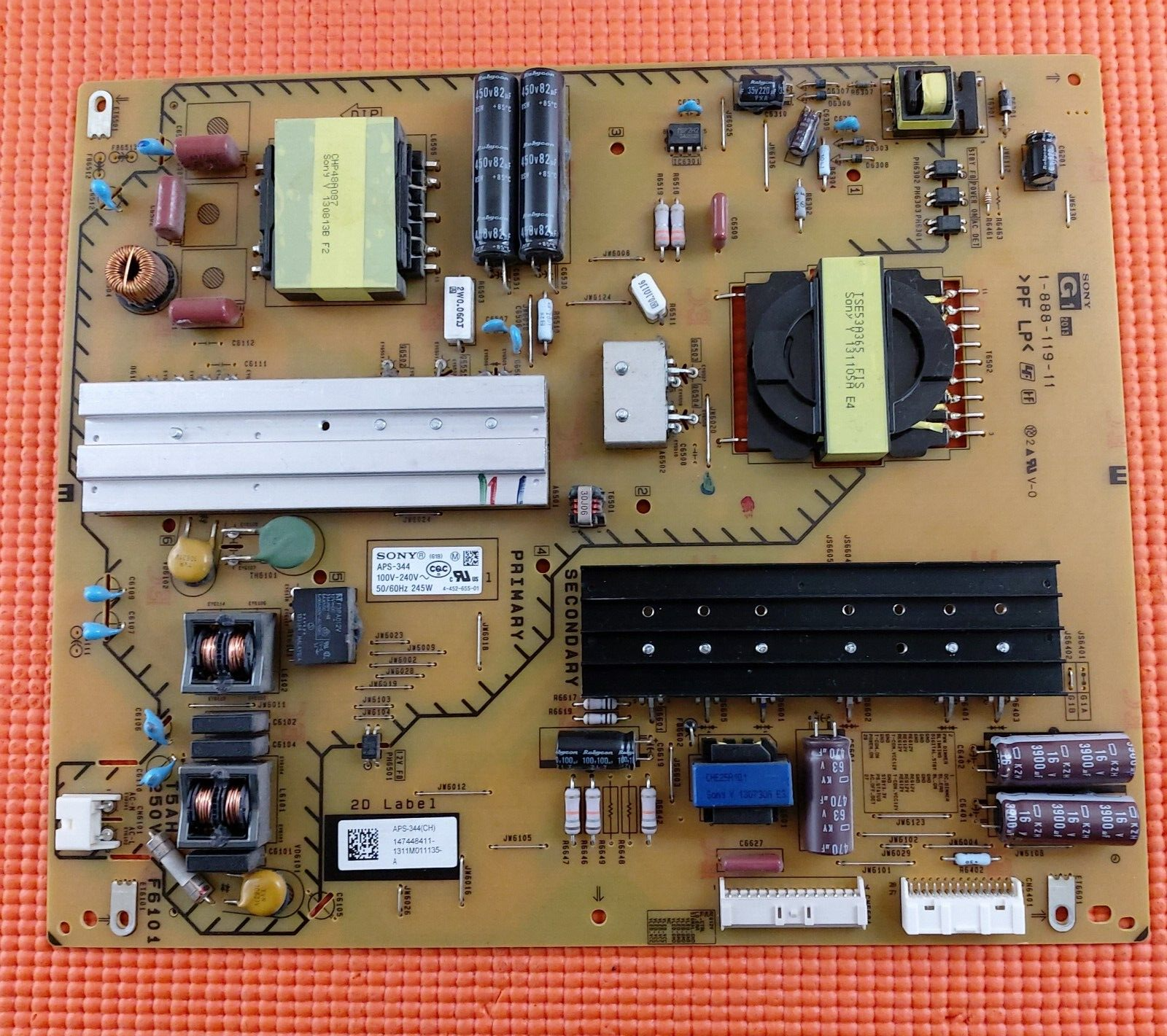 POWER BOARD SONY KDL-55W905A KDL-46W905A TV 1-888-119-11 APS-343 (CH) 147448011