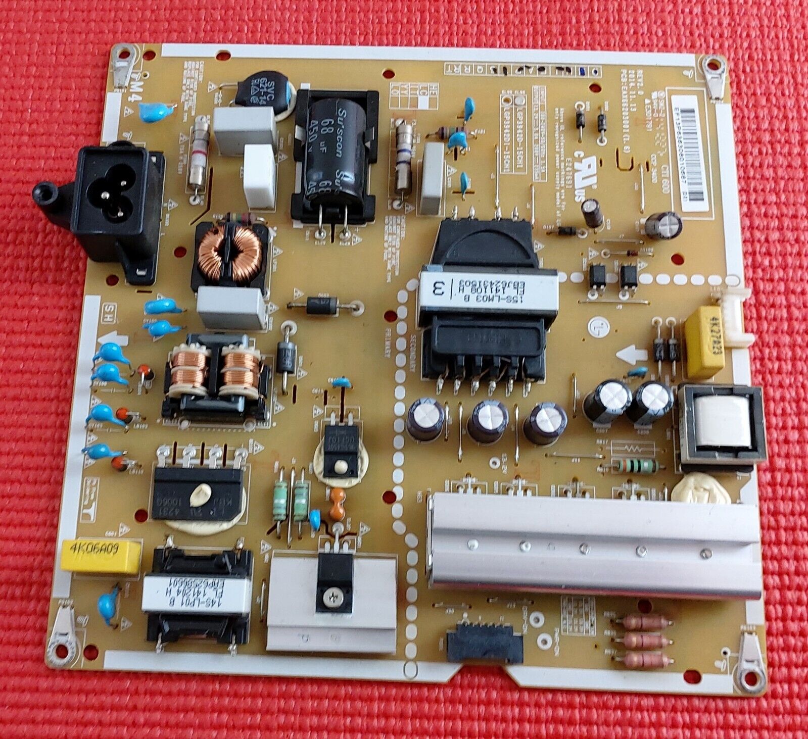 POWER SUPPLY BOARD FOR LG 42LF561V 42LF5610 42LF652V TV EAX66203001 EAY63630601