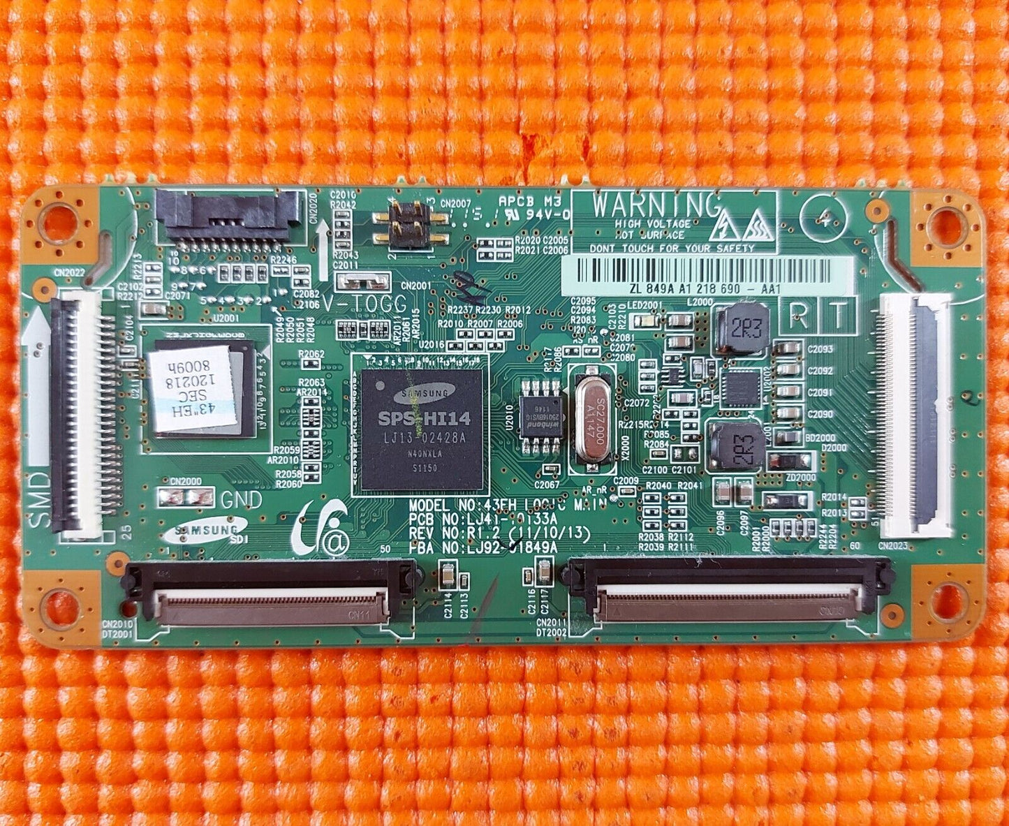 LVDS BOARD FR SAMSUNG PS43E490B1K PS43E450A1W 43" TV LJ41-10133A LJ92-01849A AA1