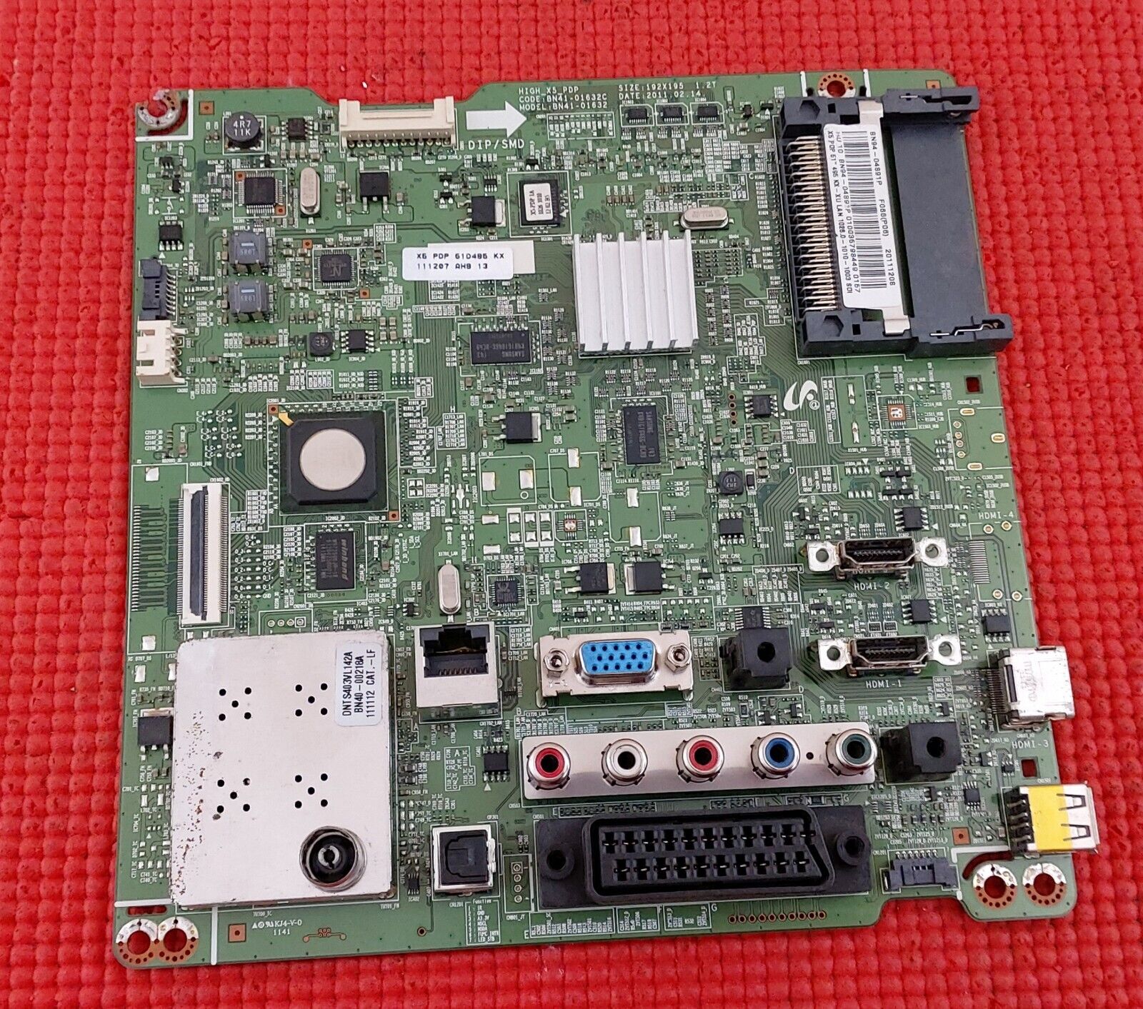 MAIN AV BOARD FOR SAMSUNG PS51D495A1K 51" TV BN41-01632C BN94-04891P