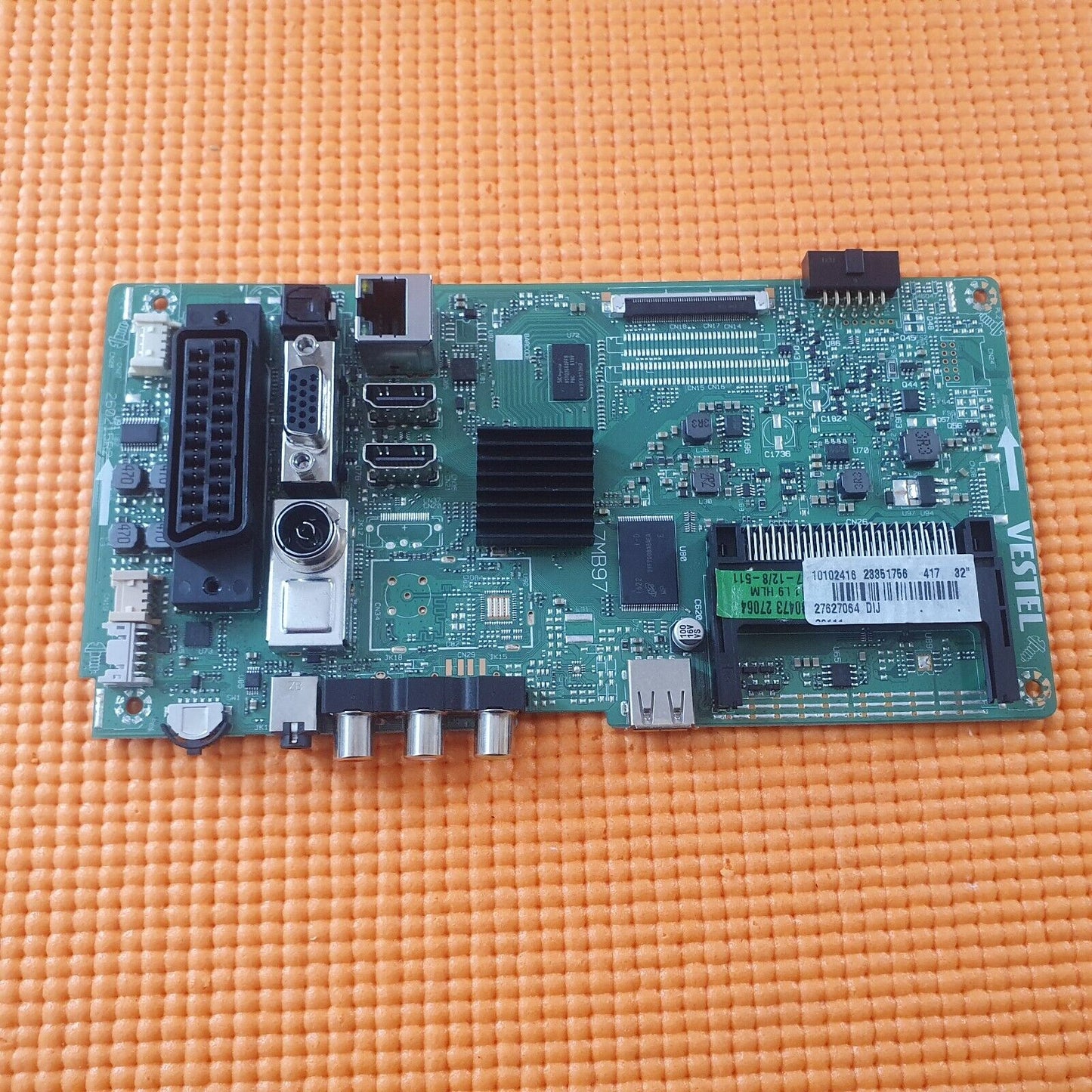 MAIN AV BOARD FOR POLAROID P32D300 32" LED TV 17MB97 23351756 SCR HV20FHB-N00