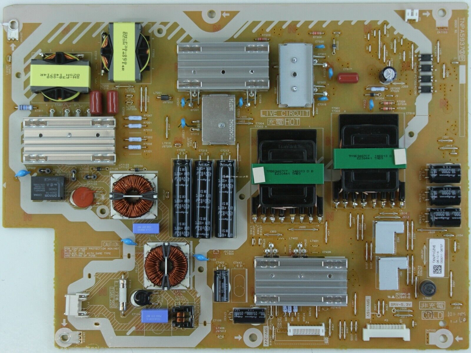 POWER BOARD FOR PANASONIC TX-50AX802B 50" LED TV TNPA5937 3 P TXN/P1CZVE