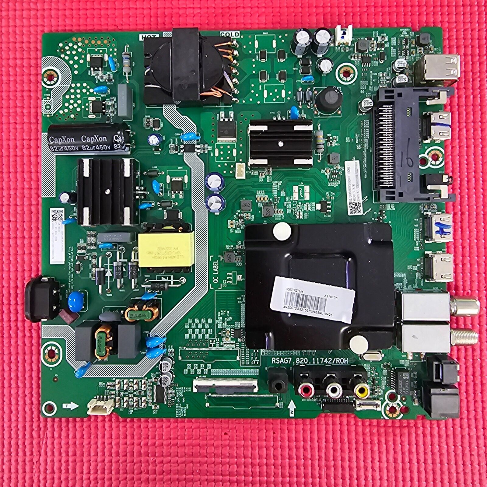 MAIN BOARD FOR HISENSE 50E7HQTUK 50" TV RSAG7.820.11742/ROH SCREEN CV500U2-L01