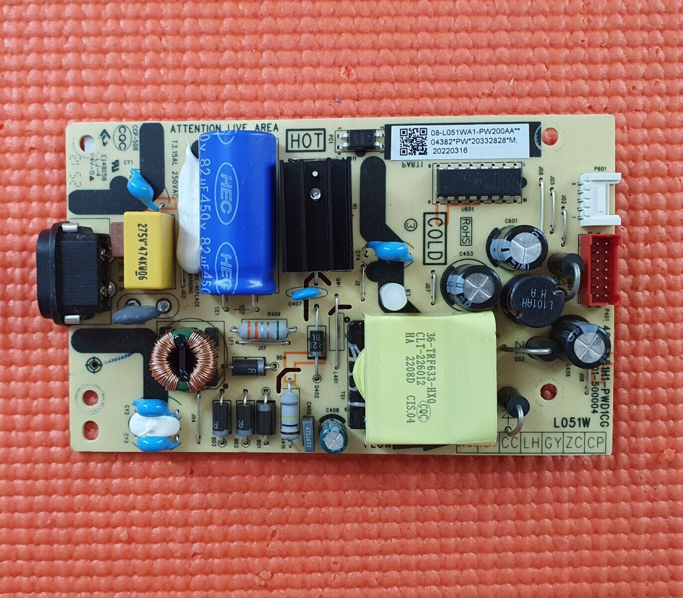 POWER SUPPLY BOARD FOR TCL 32RS520K 32RS520KX1 32" TV 08-L051WA1-PW200AA