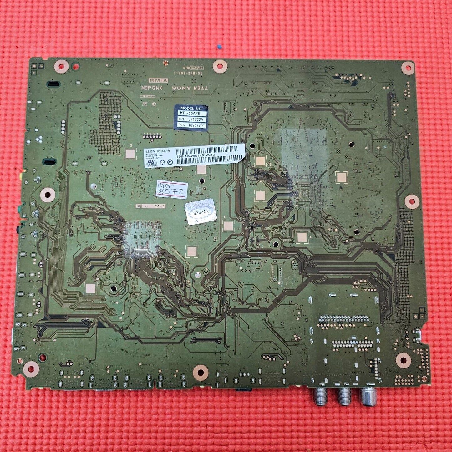 MAIN BOARD FOR SONY KD-55AF8 TV YA03045AB 1-983-249-31 SCREEN LE550AQP (EL)(A5)