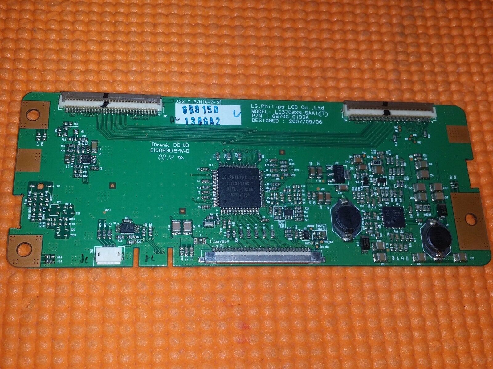 LVDS BOARD FOR TOSHIBA 37AV555D 37CV505D 37" LCD TV 6870C-0193A 6871L-1386A