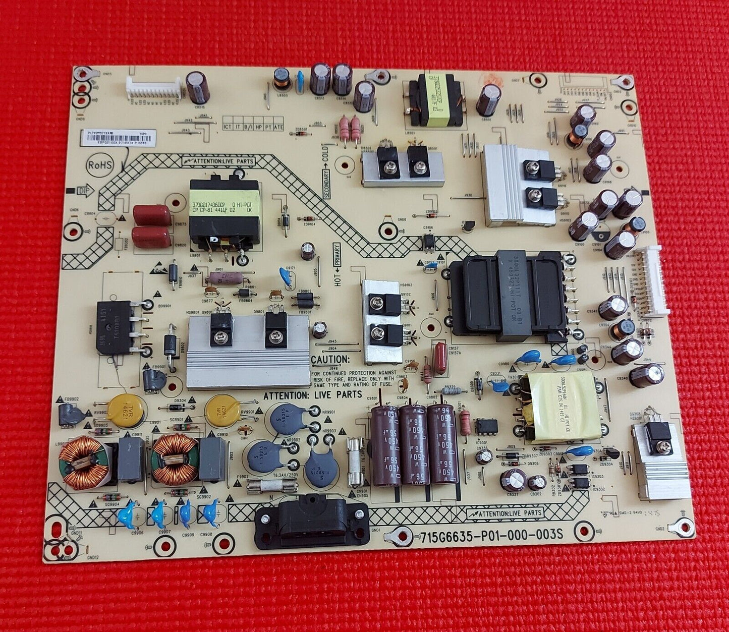 PSU FOR SHARP LC-50LD266K LC-46LD266K LC-42LD266K TV 715G6635-P01-000-003S