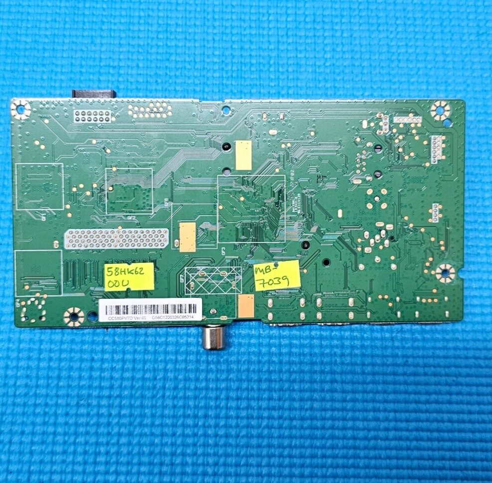 MAIN BOARD FOR HITACHI 58HK6200U 58" LED TV 17MB180E 23805349 SCREEN CC580PV7D