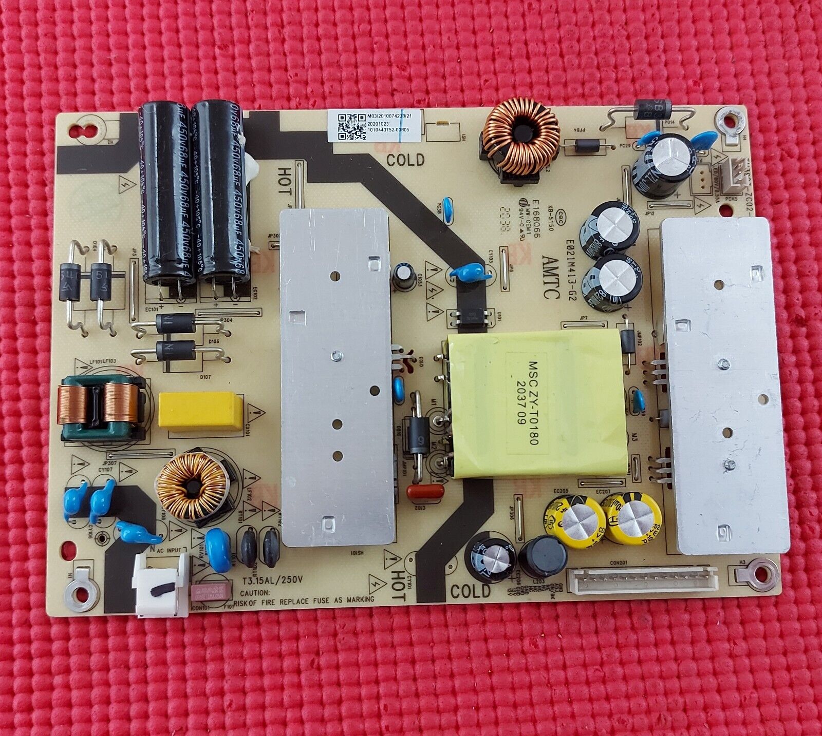 POWER SUPPLY BOARD FOR JVC LT-40CA890 40" LED TV3903-ZC02-01