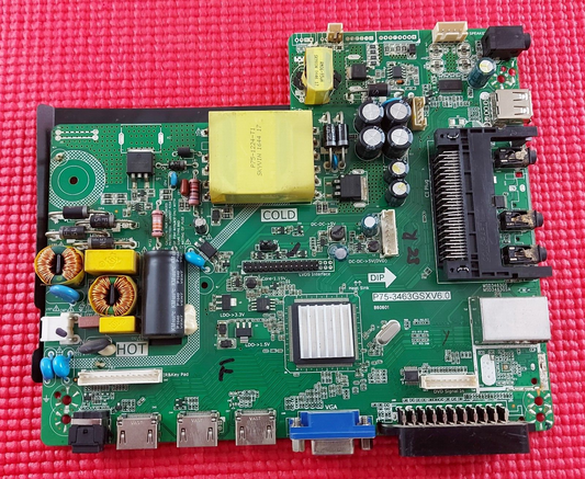 MAIN BOARD FOR CELLO C40227FT2 TV P75-3463GSXV6.0 SQY01 16 SCREEN LSC400HN05