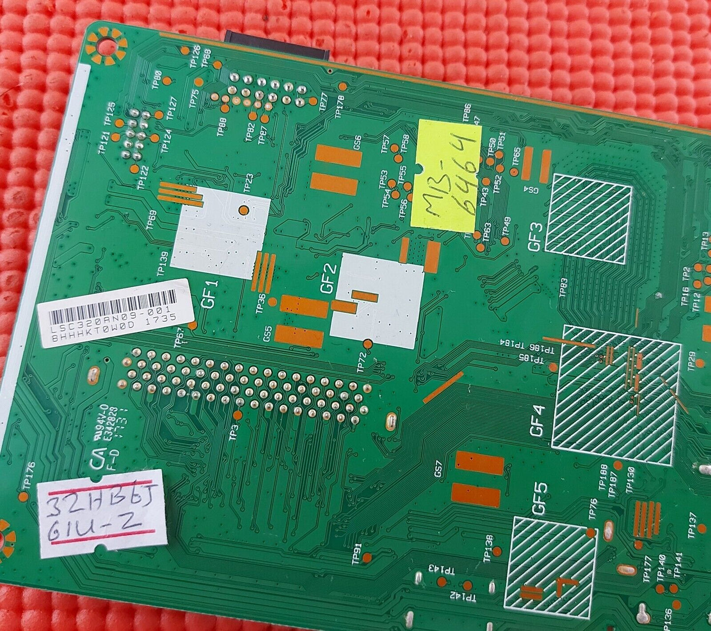 MAIN BOARD FOR HITACHI 32HB6J61U-Z 32" TV 17MB110P 23429731 SCREEN LSC320AN09