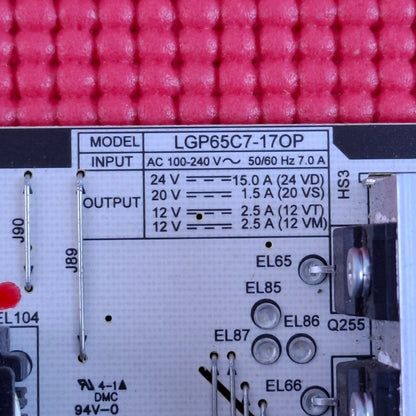 POWER SUPPLY BOARD FOR LG OLED55C7V-Z 55" 4K OLED TV LGP65C7-17OP EAY64490601