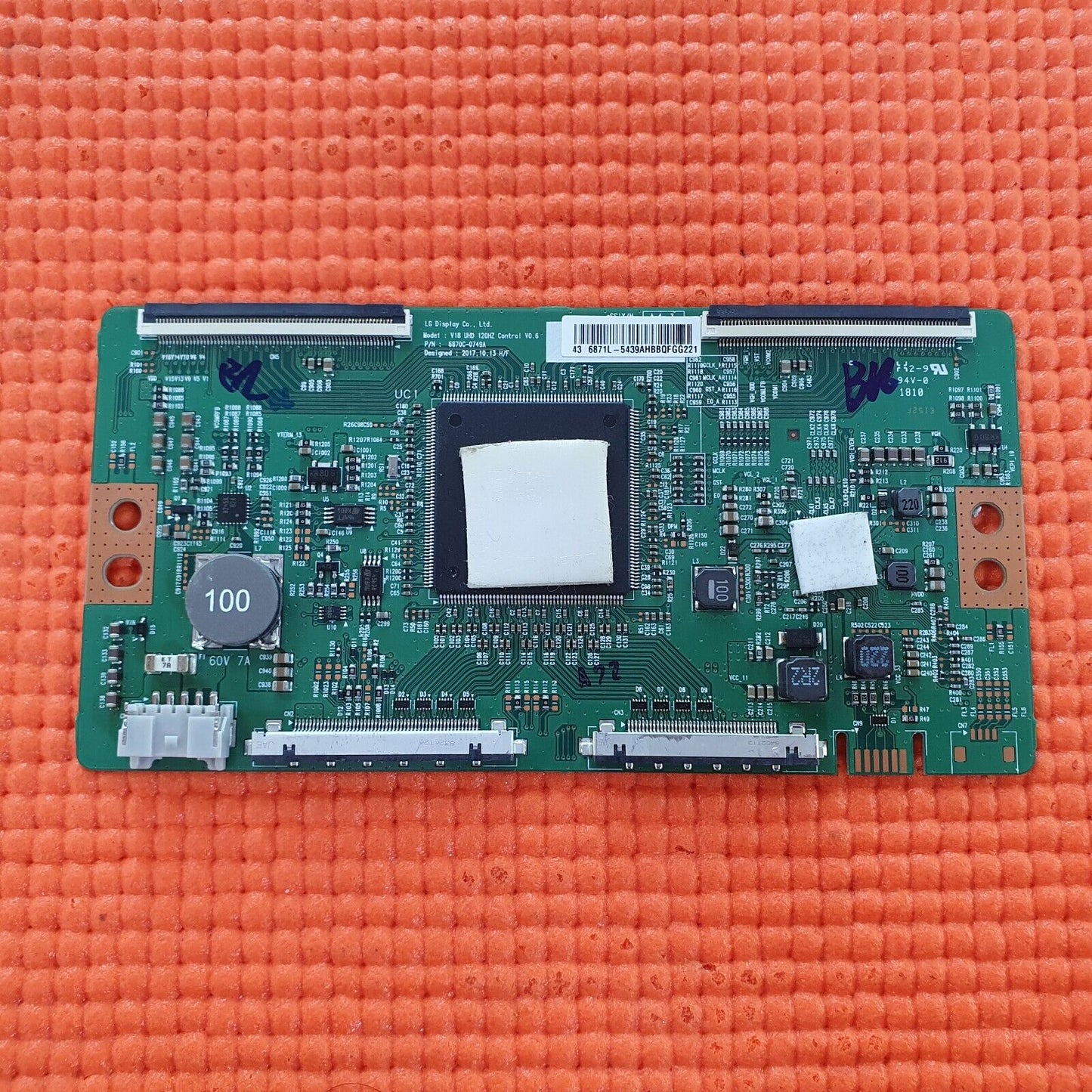 LVDS TCON BOARD SONY KD-43XF8505 43" LED TV 6870C-0749A 6871L-5439A