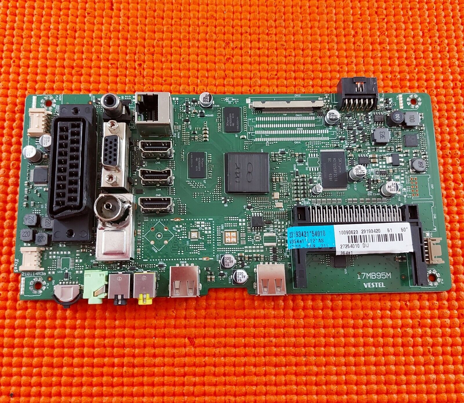 MAIN BOARD FOR JVC LT-50C740 50" LED TV 17MB95M 23193420 SCREEN LC500DUJ SG E2 