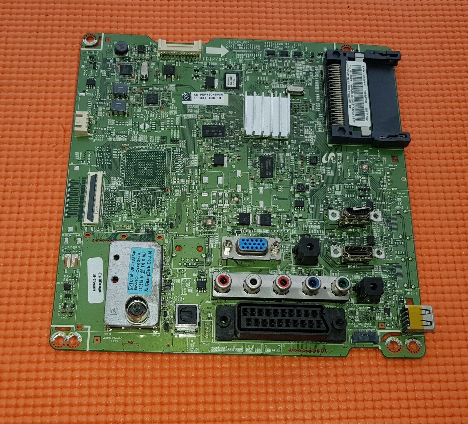 MAIN AV BOARD FOR SAMSUNG PS43D450A2W 43" PLASMA TV BN41-01632C BN94-04884M