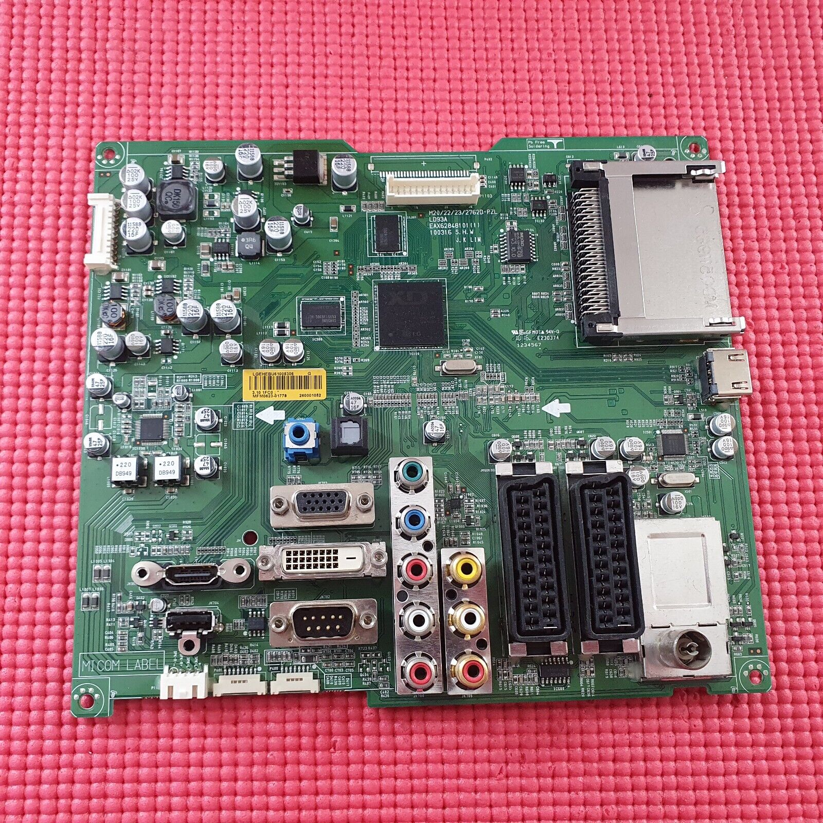 MAIN BOARD FOR LG M2762DL TV MONITOR EAX61073207 EBU61008306 SCREEN M270H1-L01