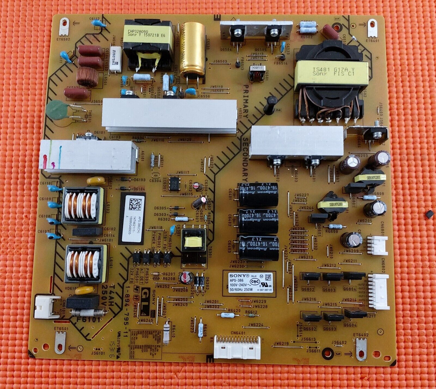 POWER BOARD FOR SONY KD-49X8305C KD-49X8307C KD-43X8309C TV 1-894-795-11 APS-386