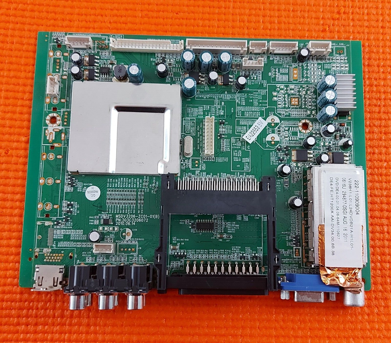 MAIN BOARD FOR LOGIK L24DVDB21 A  24" TV MSDV3206-ZC01-01 B SCREEN V236H1-L01